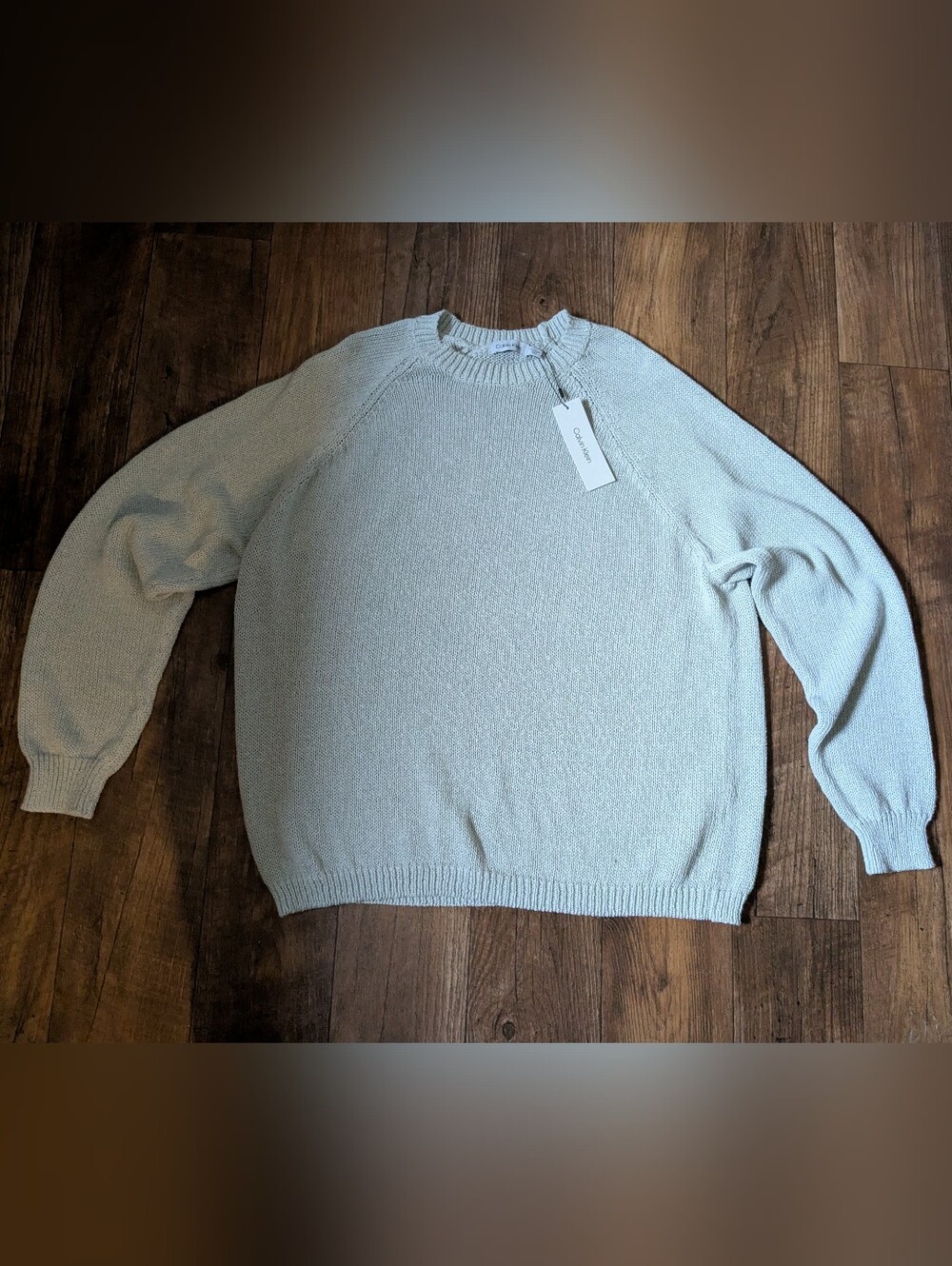 Calvin Klein Light Gray Crewneck Knit Sweater Women's XXL/2X Plus Size Brand New
